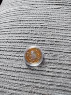 Zeer zeldzame 24k verguld Loeki gulden2001, Postzegels en Munten, Munten | Nederland, Ophalen of Verzenden, Koningin Beatrix, 1 gulden