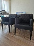 4 stevige eetkamer fauteuils, Huis en Inrichting, Stoelen, Ophalen, Gebruikt, Stof, Vier