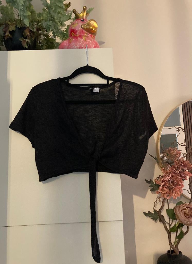 Heel lieve zwarte bolero , maat L, Zwart, Maat 42/44 (L), Ophalen of Verzenden, Zo goed als nieuw