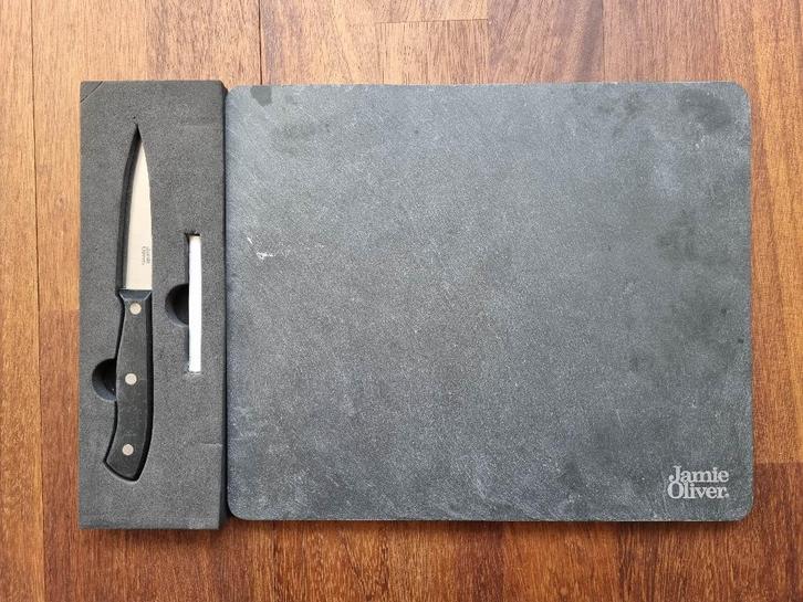 Jamie Oliver leistenen borrel plank - ZGAN, Huis en Inrichting, Keuken | Keukenbenodigdheden, Zo goed als nieuw, Ophalen