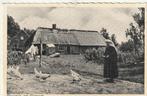 Brab. Dorpsleven: Groeten uit Gemert met boerin, ca. 1953., Ophalen of Verzenden, 1940 tot 1960, Gelopen, Noord-Brabant