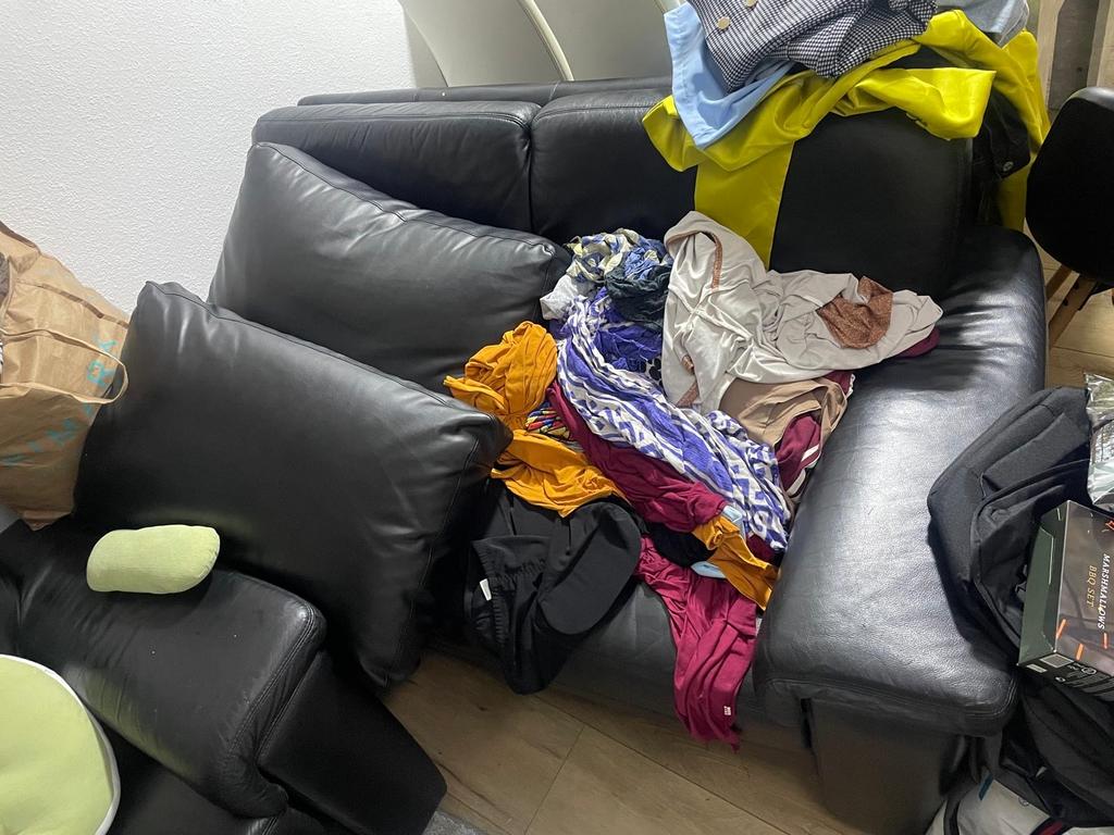 Gratis leren bankstel met 2 matras ophalen in Bad Bentheim, Ophalen of Verzenden, Gebruikt, Leer