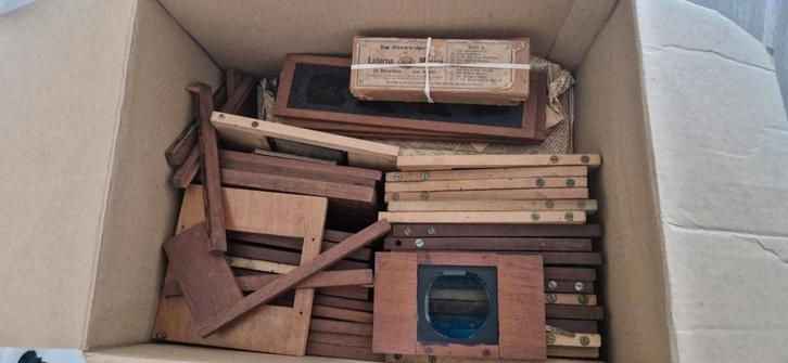 Glazen dia's voor tovenaar., Antiek en Kunst, Curiosa en Brocante, Ophalen