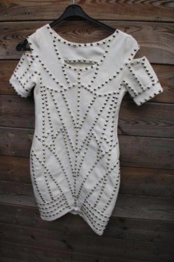 Jurk offwhite NJ Couture mt M Vaste prijs OPRUIMING beschikbaar voor biedingen