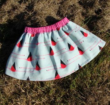 Flamingo of Parapluutjes - rokje maat 92 beschikbaar voor biedingen