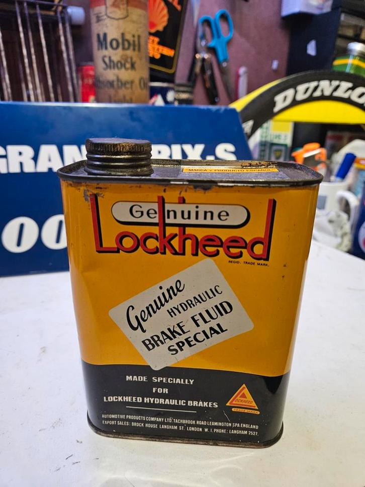 Lockheed Olieblik / Garageblik / verzamelblik, Verzamelen, Blikken, Gebruikt, Overige, Ophalen of Verzenden