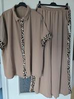 Nieuw pak taupe panter 44 46, Ophalen of Verzenden, Nieuw, Maat 46/48 (XL) of groter, Bruin