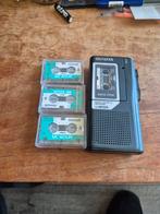 Aiwa TP-M105 Micro Cassette Recorder + Tapes, Ophalen of Verzenden, Bandrecorder, Met banden