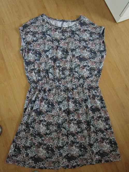 Hema - jurkje met all over print maat L, Kleding | Dames, Jurken, Gedragen, Maat 42/44 (L), Blauw, Ophalen of Verzenden