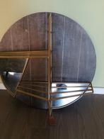Wanddecoratie met spiegel woonkamer 55cm, Ophalen of Verzenden, Zo goed als nieuw