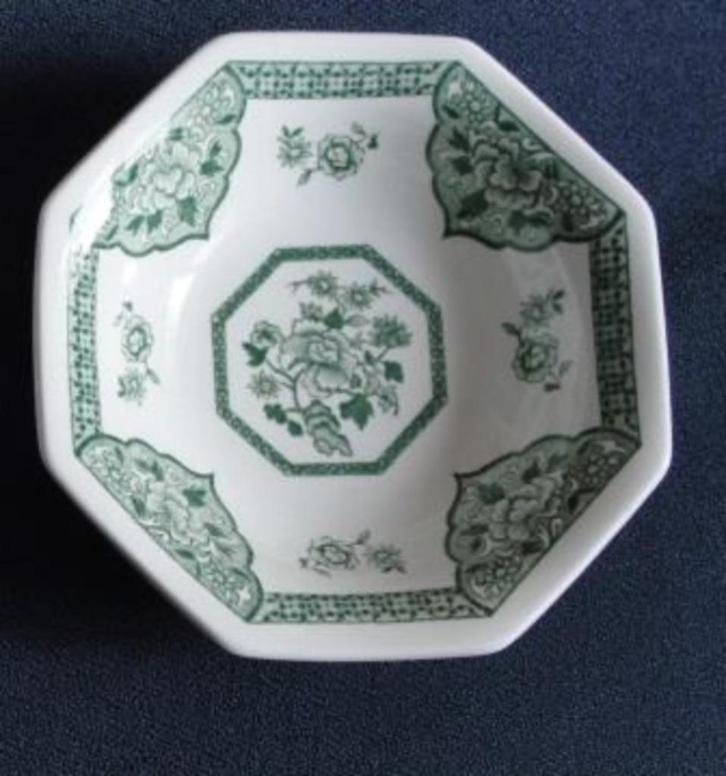 Papschaaltje J&G Meakin Royal Staffordshire Old Pekin groen, Huis en Inrichting, Keuken | Servies, Zo goed als nieuw, Schaal of Schalen