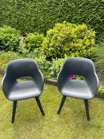 Kuipstoel (tuinstoel) Allibert 2x antraciet, Tuin en Terras, Tuinstoelen, Ophalen of Verzenden, Zo goed als nieuw, Kunststof