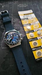 Swatch BLUE GRID (YVS454) ( nieuwe batterij), Sieraden, Tassen en Uiterlijk, Horloges | Heren, Ophalen, Staal, Polshorloge, Swatch