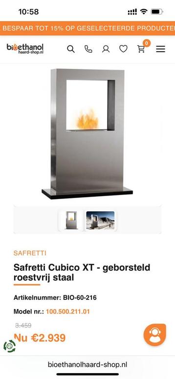 Safretti Cubico XT - geborsteld roestvrij staal beschikbaar voor biedingen