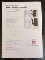 Klaas Gubbels advertentie 1996, Antiek en Kunst, Kunst | Overige Kunst, Verzenden