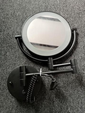 Nieuwe Makeup spiegel zwart met verlichting beschikbaar voor biedingen