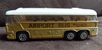 Vintage 1980s Zee Toys Gold Airport Bus  Lengte 7,5 cm   beschikbaar voor biedingen