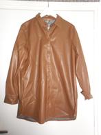 Soyaconcept Bruine Leatherlook Blouse Met Drukknopen Maat L, Kleding | Dames, Blouses en Tunieken, Maat 38/40 (M), Bruin, Nieuw