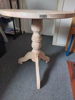 Eiken wijntafel, Huis en Inrichting, Tafels | Bijzettafels, Ophalen, Zo goed als nieuw, Rond, 60 cm of meer