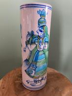 VTG Oost-Indische keramische “Maharishi” vaas  | 1920-1970, Ophalen of Verzenden