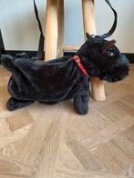 Zwarte schotse terrier vintage pluche tas,hondentas terriër, Ophalen, Gebruikt