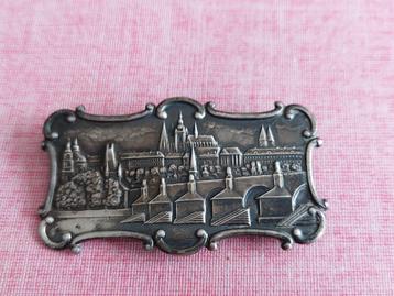 Zilveren Broche Karelsbrug Praag  beschikbaar voor biedingen