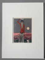 Houtgravure Kees van Dongen inclusief zuurvrij passepartout, Antiek en Kunst, Kunst | Etsen en Gravures, Ophalen of Verzenden