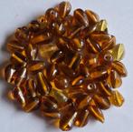 Zak amber bruine glas kralen 5-10 mm 9-1, Hobby en Vrije tijd, Kralen en Sieraden maken, Nieuw, Kraal, Verzenden