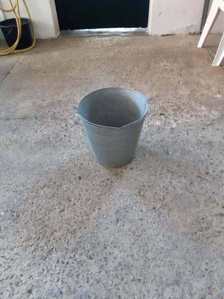 Antieke zinken (melk)emmer, Antiek en Kunst, Ophalen