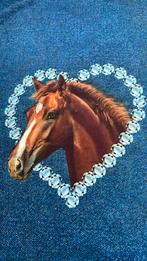 Paarden 3 Luik paneel French terry, Hobby en Vrije tijd, Stoffen en Lappen, 120 cm of meer, Ophalen of Verzenden, Zo goed als nieuw