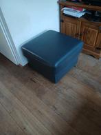 Hokker / poef, Huis en Inrichting, Banken | Voetenbanken en Poefen, Ophalen, Leer, Zo goed als nieuw, 50 tot 75 cm