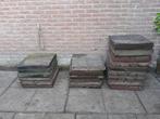 21 rubber tegels, Tuin en Terras, Ophalen, Gebruikt, Overige typen, Rubber