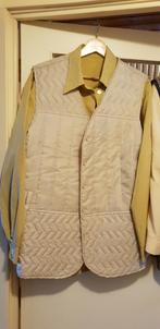 Creme bodywarmer hes vest met blouse, Ophalen, Zo goed als nieuw