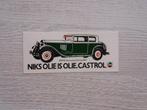 sticker Niks olie is olie. CASTROL ( 1 ), Ophalen of Verzenden, Zo goed als nieuw, Merk