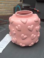 Roze Vaas met Hartjes, Huis en Inrichting, Woonaccessoires | Vazen, Overige kleuren, Aardewerk of Porselein, Nieuw, Ophalen of Verzenden