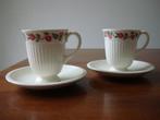 2 Wedgwood "Rosalind" Koffiekoppen/Mokjes en Schotels Nieuw, Huis en Inrichting, Keuken | Servies, Nieuw, Ophalen of Verzenden