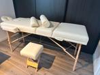 Opvouwbare Massagetafel met Hoes en Badstof Overtrek, Ophalen, Zo goed als nieuw, Massagetafel