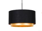 2 moderne hanglamp zwart met goud, Huis en Inrichting, Lampen | Lampenkappen, Ophalen of Verzenden, Nieuw, Rond