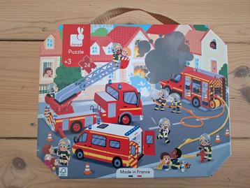 Janod brandweer puzzel - 24 stuks beschikbaar voor biedingen