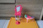 Barbie Mattel kaptafel met accessoires (zie de foto's), Kinderen en Baby's, Speelgoed | Poppen, Verzenden, Gebruikt, Barbie