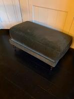 Vintage Stoffen Voetenbankje, Gebruikt, Rechthoekig, 50 tot 75 cm, Hout