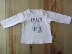 Roze shirtje met tekst Bess maat 56, Ophalen of Verzenden, Zo goed als nieuw, Meisje, Shirtje of Longsleeve