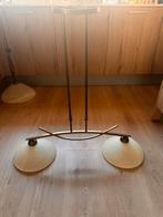 Masterlight Hanglamp 2-Lichts Brons, Huis en Inrichting, Ophalen of Verzenden, Zo goed als nieuw, Glas, 75 cm of meer
