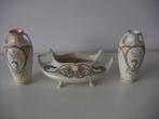 Arnhem plateel keramiek vazen set jr.ca.1910. Design Lineair, Ophalen of Verzenden