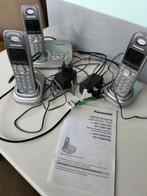 Panasonic dect telefoon met 3 handsets, Telecommunicatie, Vaste telefoons | Niet Draadloos, Gebruikt, Ophalen
