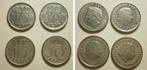 4x 10 cent - 1948 / 1969 / 1975 / 1976, Postzegels en Munten, Munten | Nederland, Koningin Wilhelmina, 10 cent, Losse munt, Verzenden