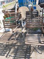 4 inklapbare bistro stoelen, Ophalen, Gebruikt
