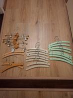 Babykleerhangers - 24 stuks - Pastel Groen, Bruin, Naturel, Ophalen, Zo goed als nieuw