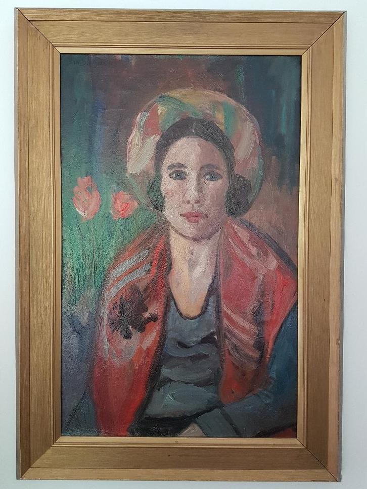 Jan Sluijters, vervalsing, olieverfschilderij op canvas., Antiek en Kunst, Kunst | Schilderijen | Modern, Ophalen of Verzenden