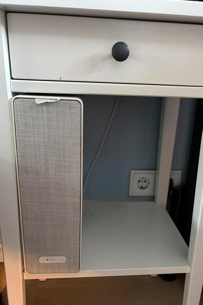 2 sets Ikea Symfonisk speakers (zwart en wit), Audio, Tv en Foto, Luidsprekers, Zo goed als nieuw, Front, Rear of Stereo speakers